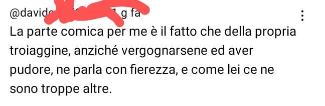 Al bro non piace la libertà sessuale femminile