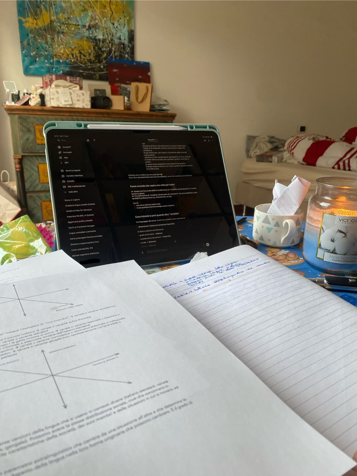 qualcuno che studia linguistica