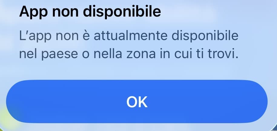 Qualcuno sa come mai quando cerco l’app su App Store mi esce così?