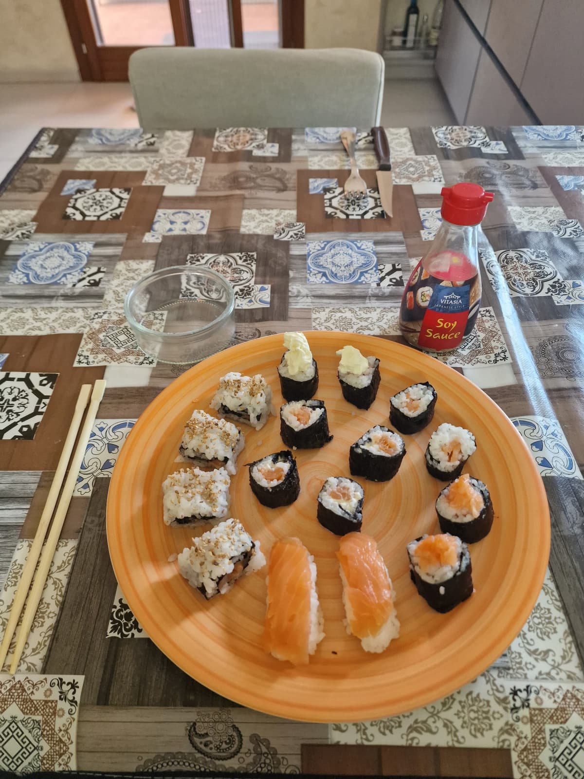 Homemade sushi