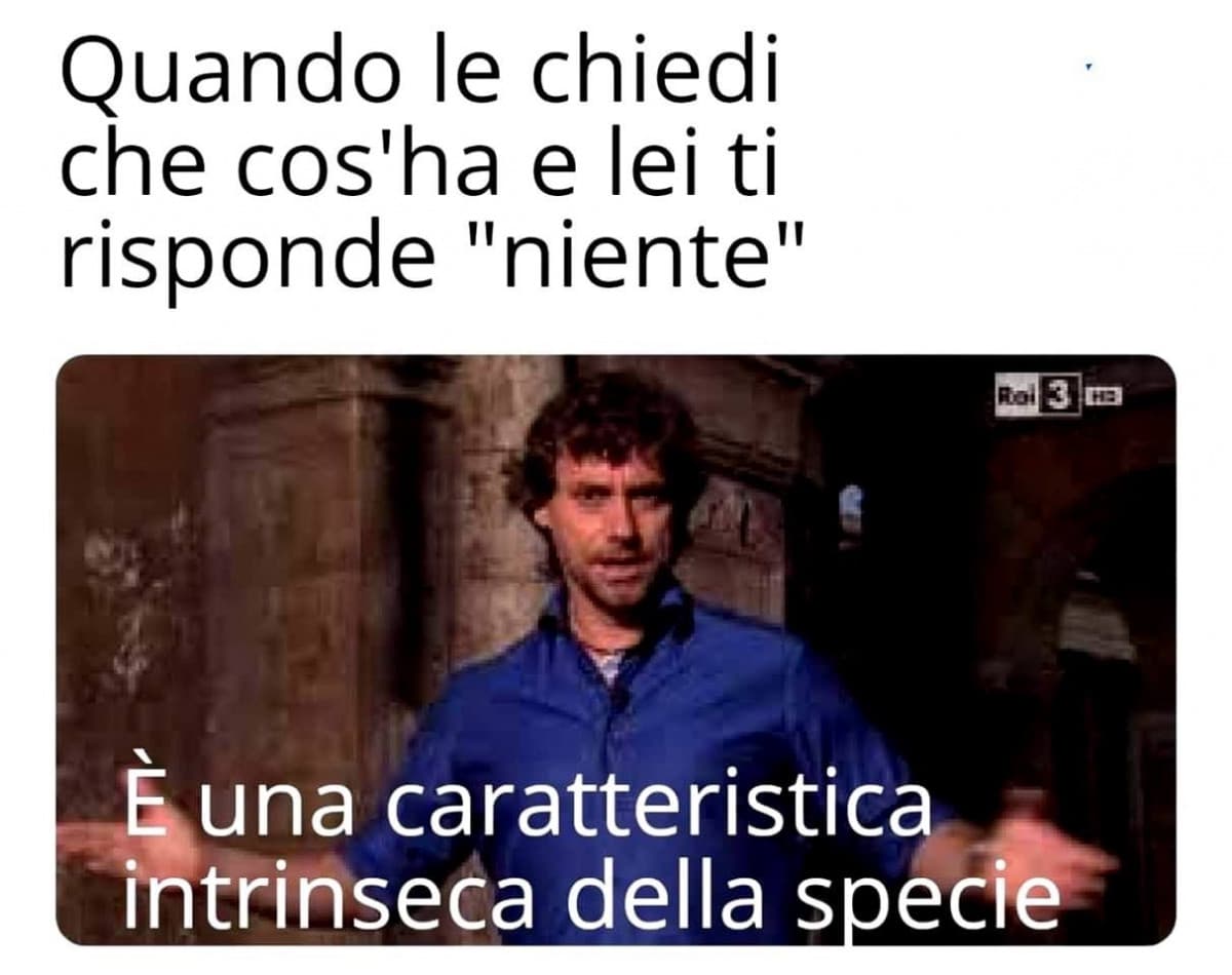 Cos’hai amo? Niente.
Cit.
