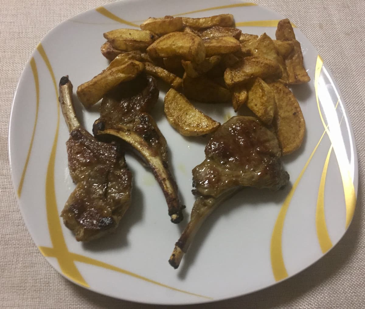 Costolette d’agnello! Da quanto tempo non ne mangiavo...