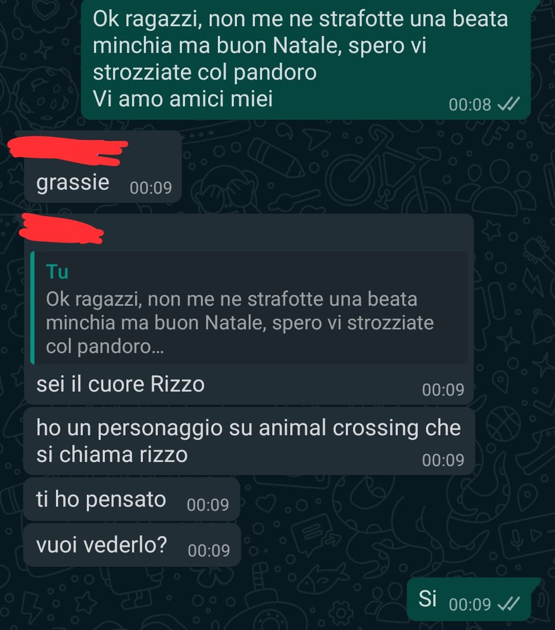 Gli auguri di Natale sono andati così