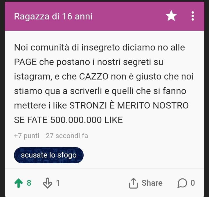 Ora lo posto su insta??