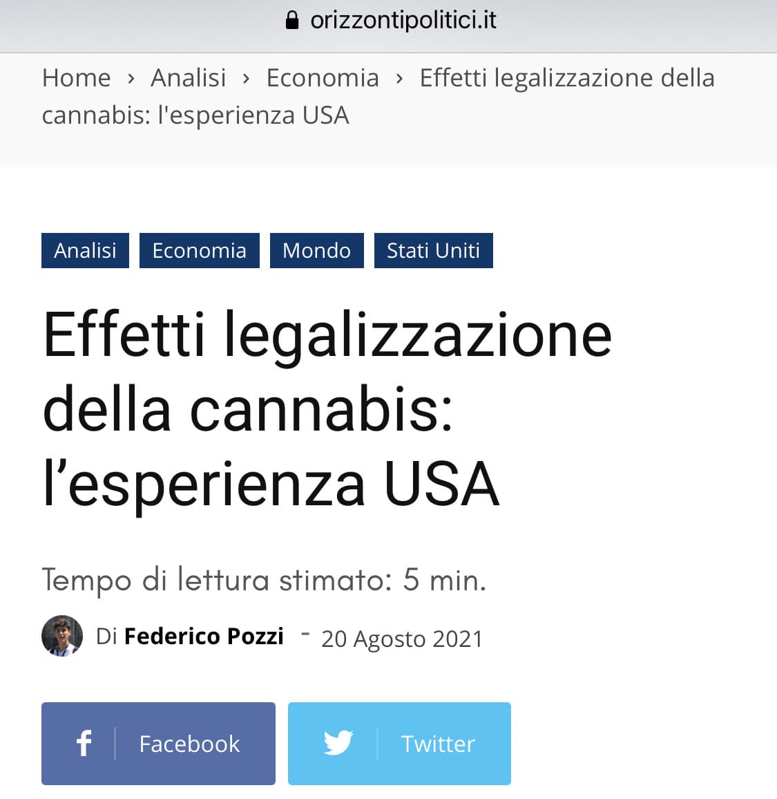 Da leggere per chi è interessato all’ argomento, metto il link 