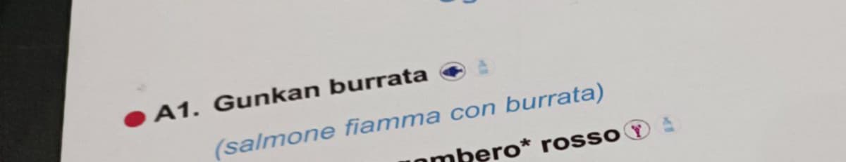 Gunkan sburrata ?. Volevo anteporre la "s" soltanto che poi mi hanno sottratto il menù ?