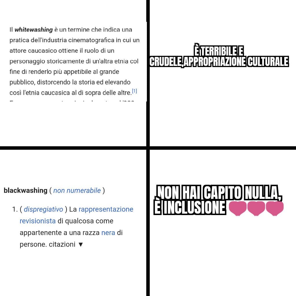 Quando non vuoi giocare paritario nascono dei mostri dal disagio mentale.