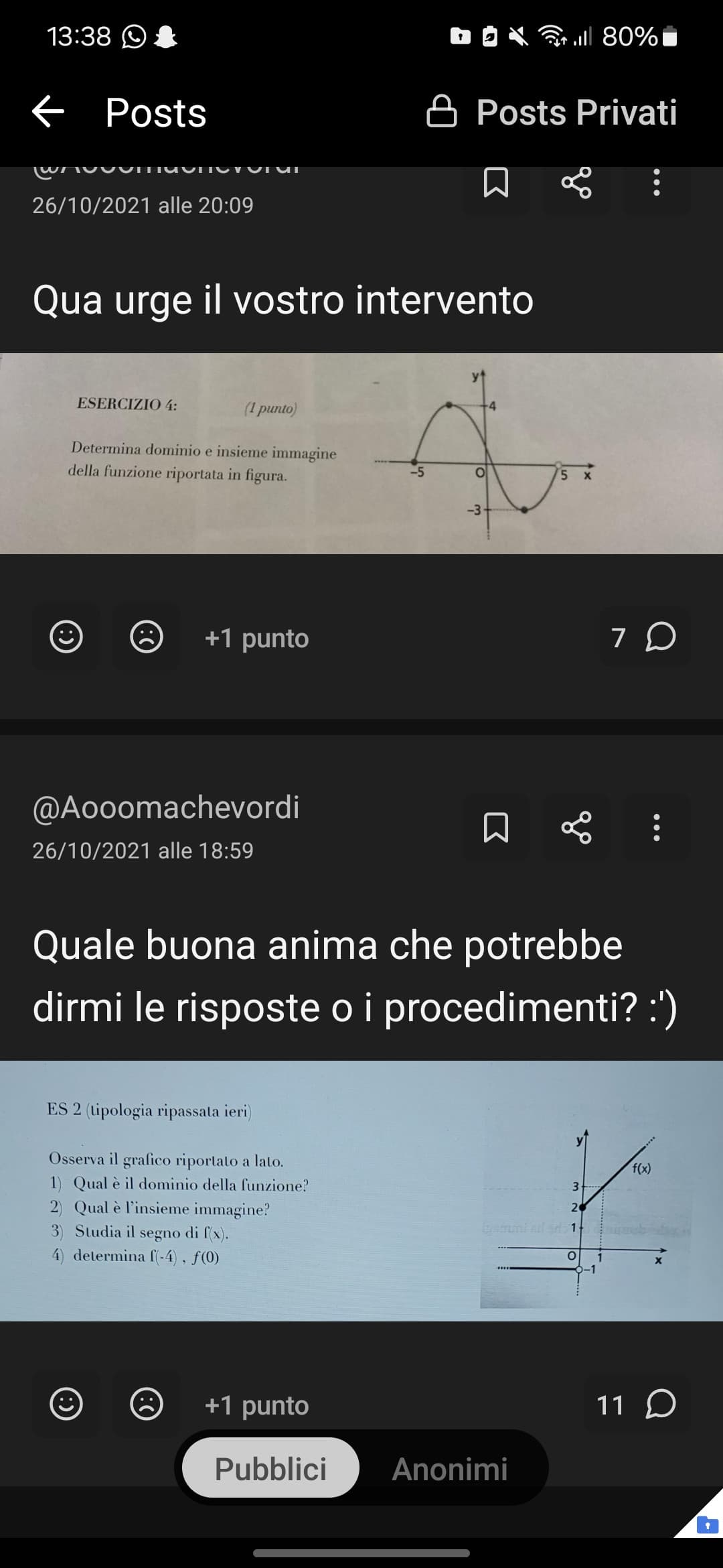 Ero in quarto e ancora facevo matematica