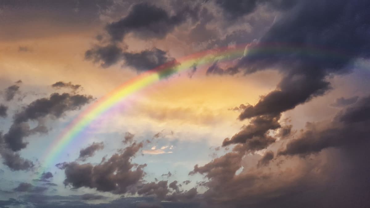 Vorrei stare ore ed ore ad ammirare la natura, è una cosa che parodossalmente non mi sono mai concesso. Vedendo l'immagine di un arcobaleno mi 