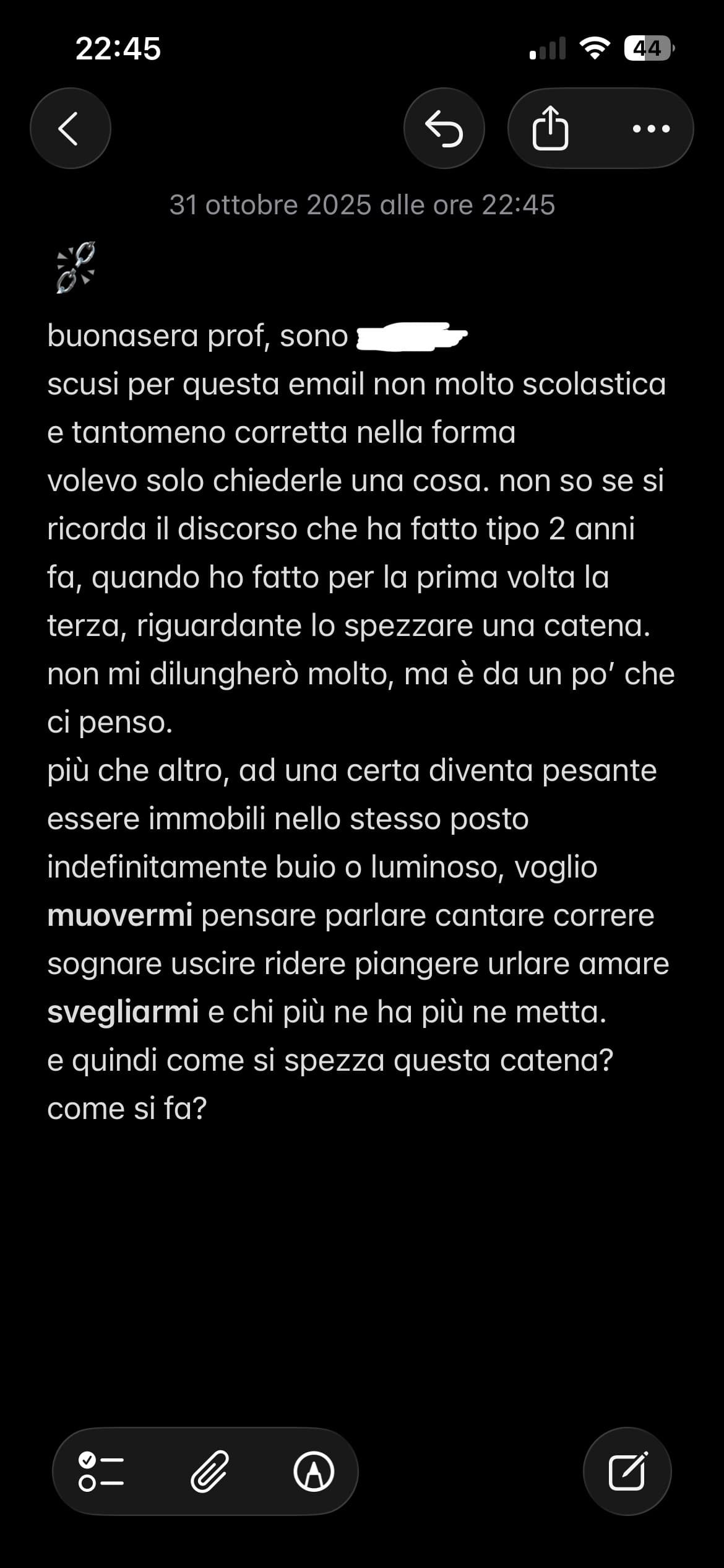 questa volta post muto