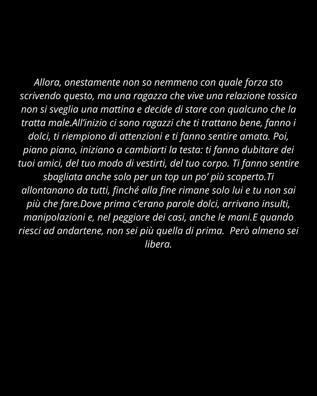 Il post parla da solo