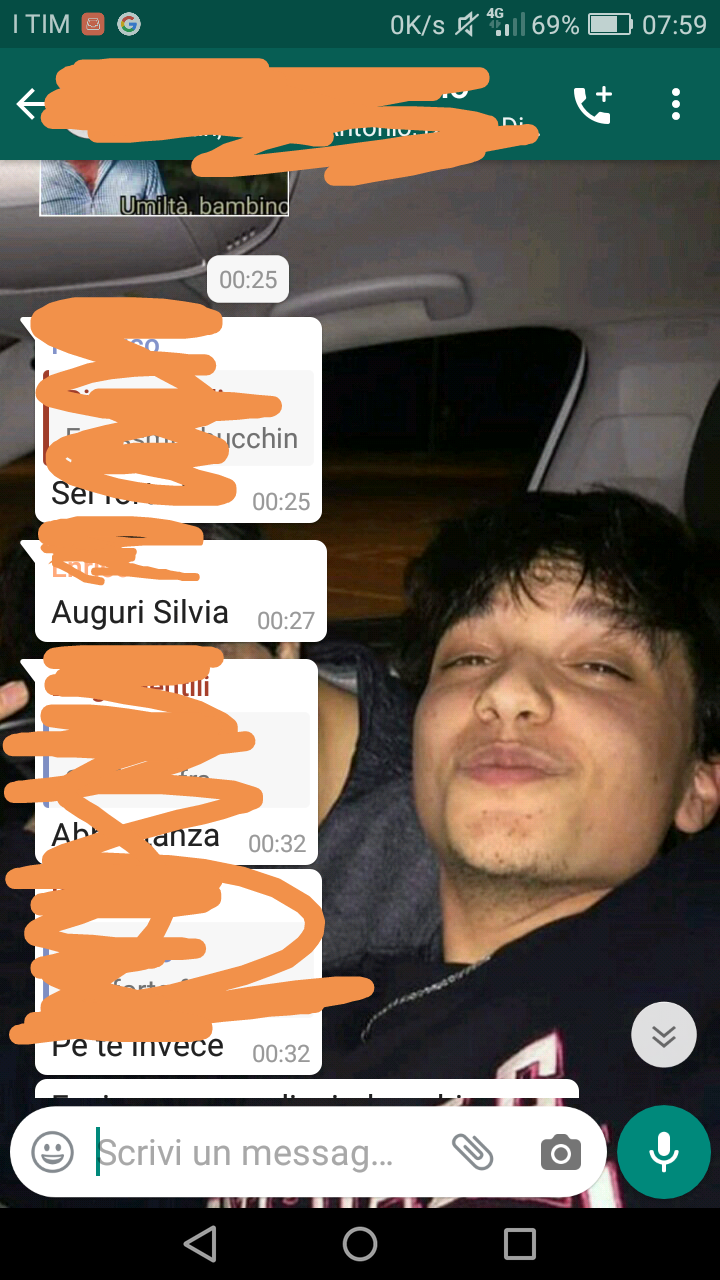 Ragazzi sul gruppo vs ragazzi in chat