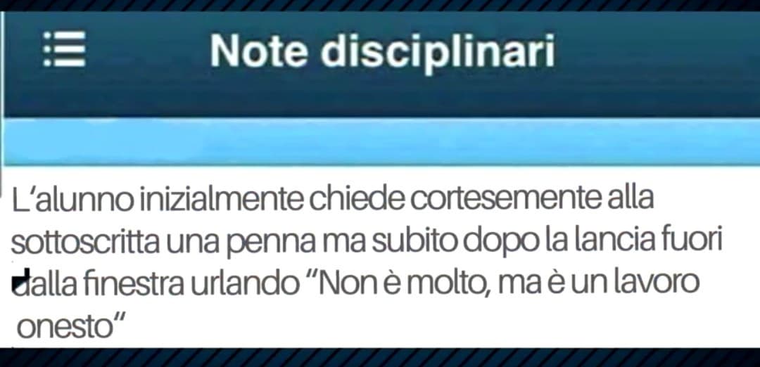 Non è molto ma è un lavoro onesto ?????