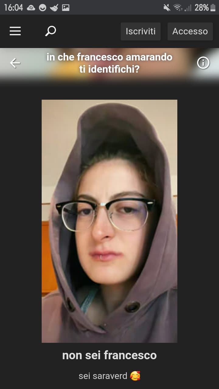 Massì, dopotutto sono un figo fisicamente.