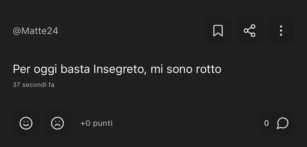 io subito dopo averlo appena aperto: