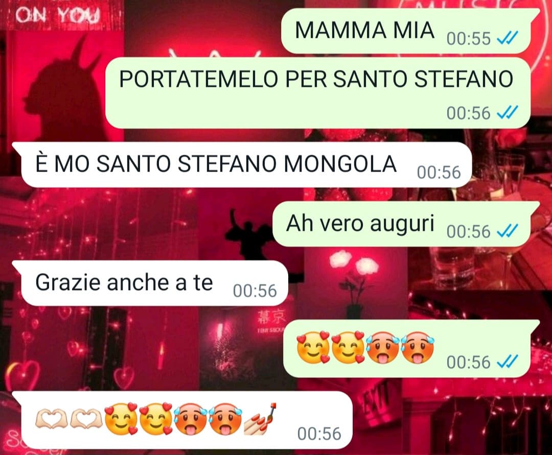 Si fanno gli auguri a santo Stefano?