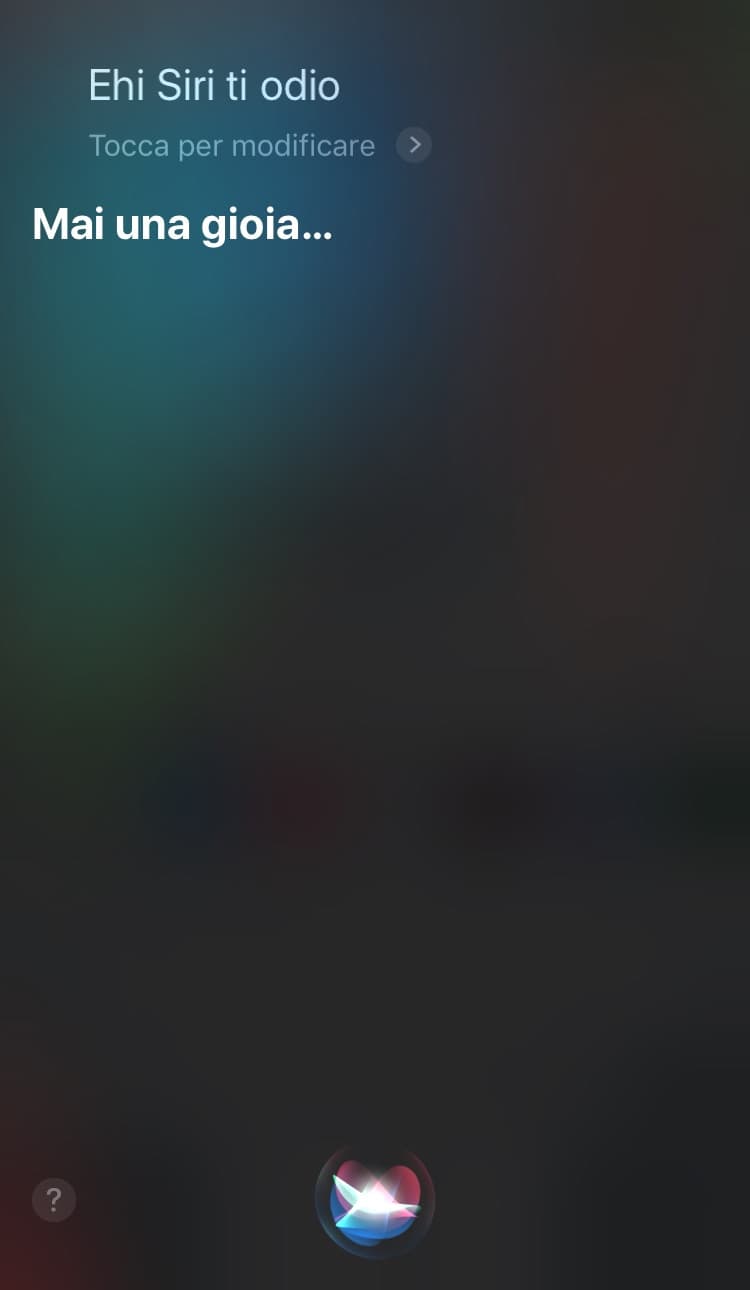 Siri è entrata nel team mai una gioia 