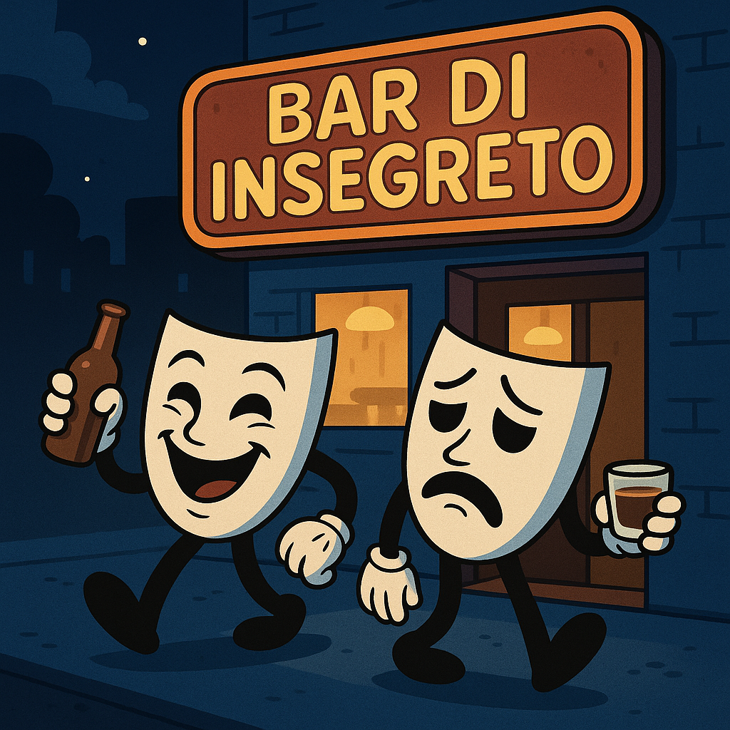 Tipica sera al bar di insegreto