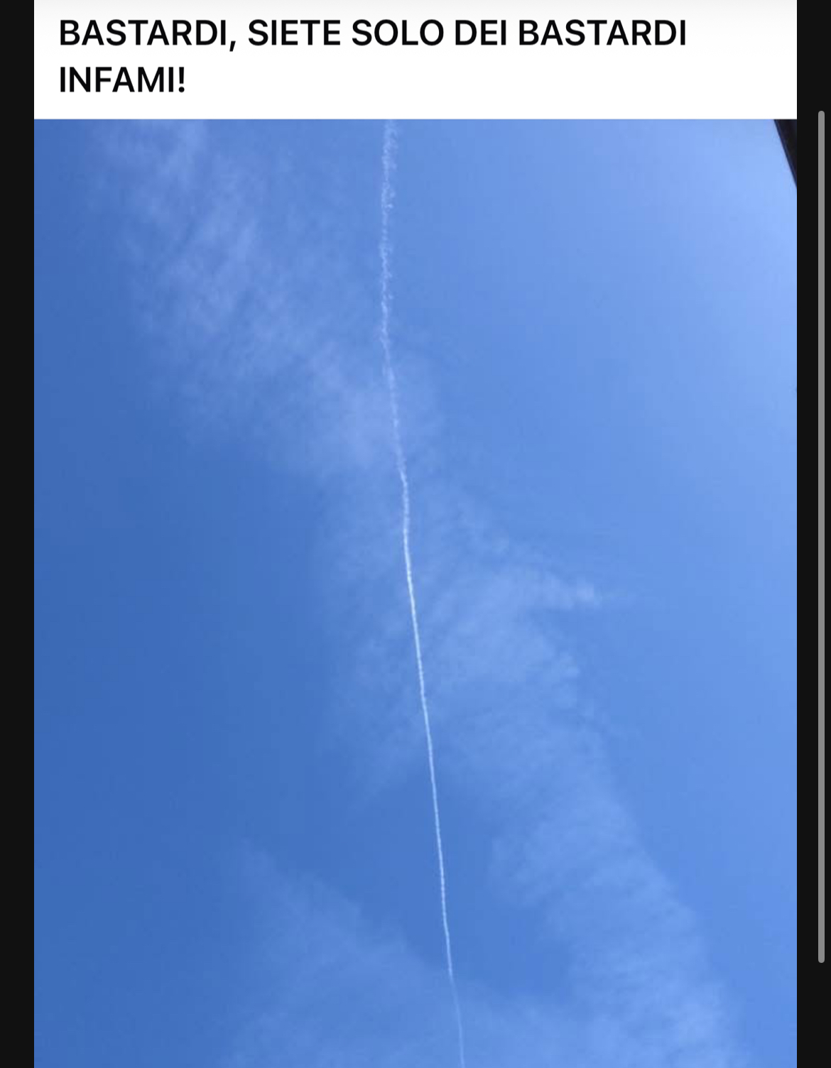 non ho capito, ce l’ha con il cielo?😭😭