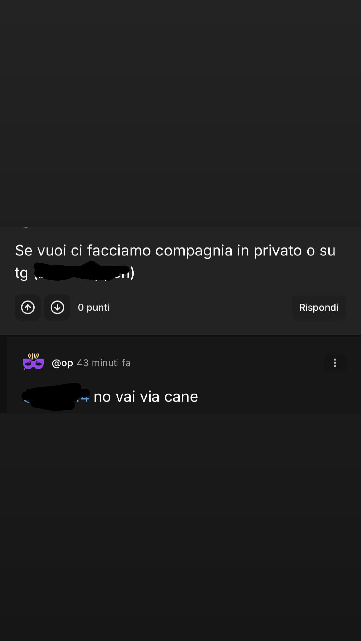 questa interazione mi ha fatto molto ridere