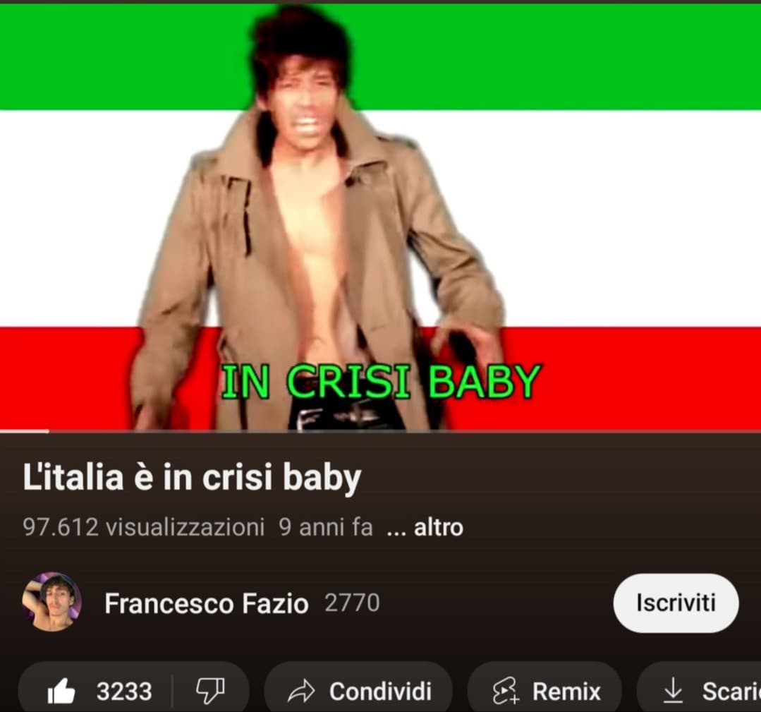 IL VERO RICONOSCE IL VERO mamma mia ragazzi che cazzo di perla che mi è comparsa sulla home di yt mi sento vecchio a ricordarmela😭😭