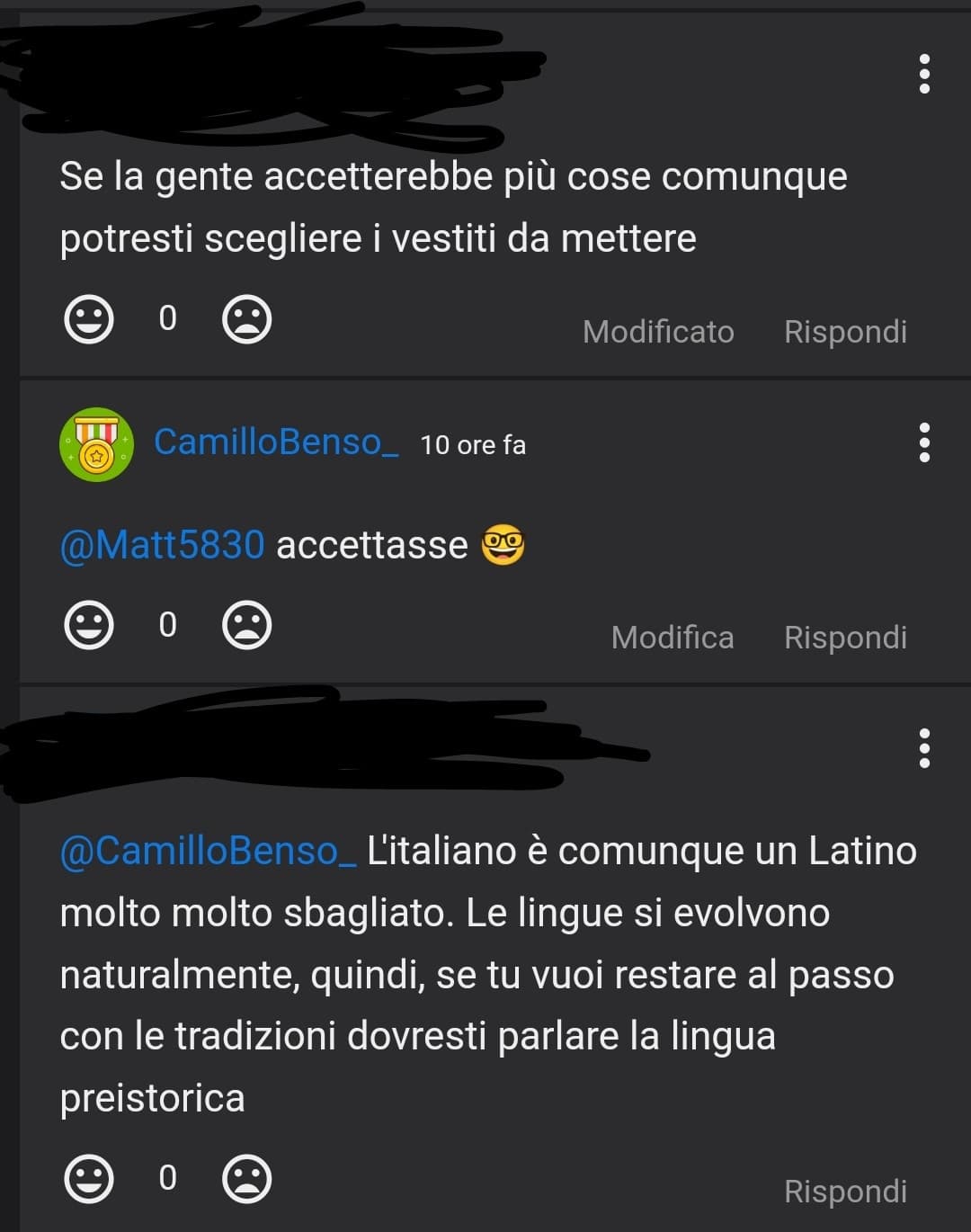 No ragazzi non pensavo che il congiuntivo fosse una tradizione preistorica 😔