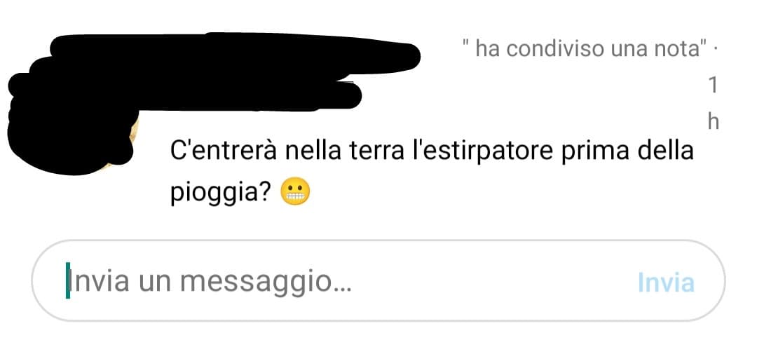 Sento la necessità di