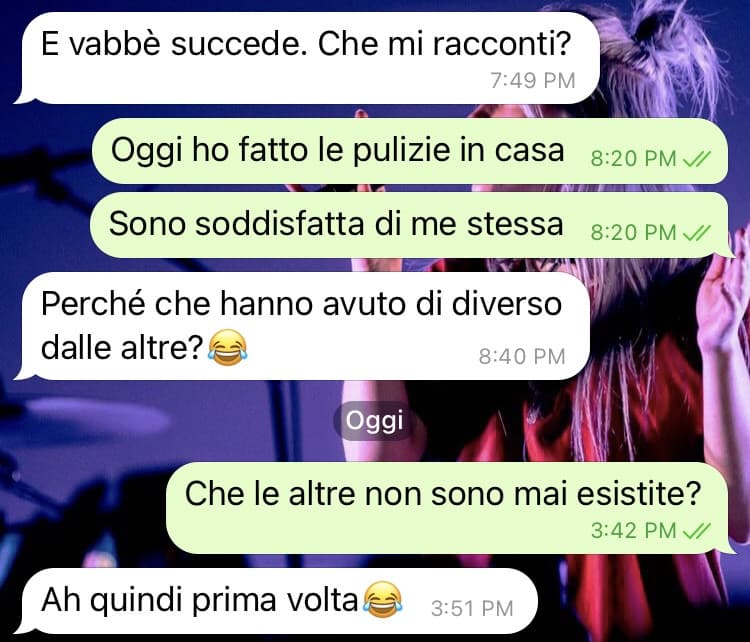 Eh già, la prima volta non si scorda mai 