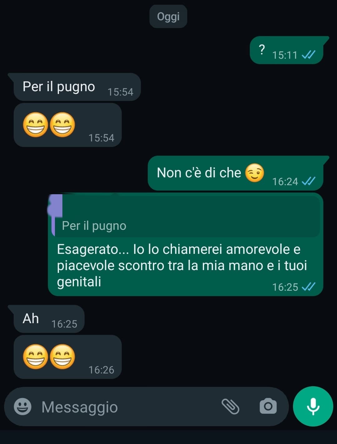 Una normale conversazione....