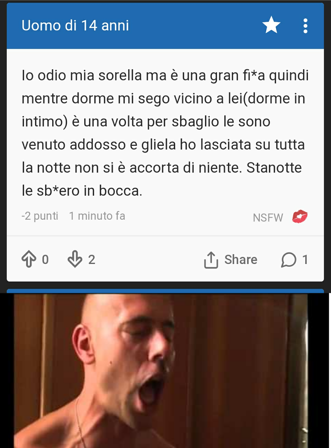 Ti sborro negli occhi!