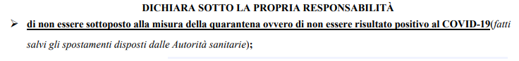 Giusto, perchè senza aver eseguito il tampone, IO non penso di essere negativo, perchè io SO di non esserlo....che genialata....