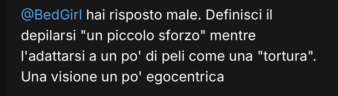 Raga comunque ieri mi sono arrivati un sacco di commenti assurdi sotto quel post sui peli pubici ahauahha