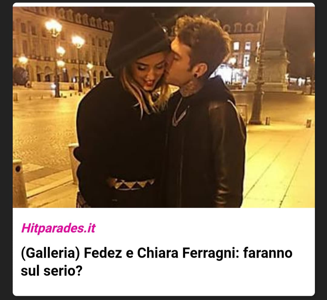 Fedez e Chiara che in realtà forse stanno aspettando un secondo figlio per scherzo: ???