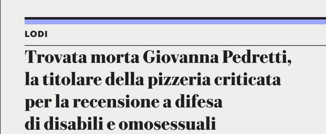 In questa cosa (assurda) c'è da rimanere pietrificati. Non so se vederla come una cosa macabra per una vicenda ignota, che deve ancora emergere, 