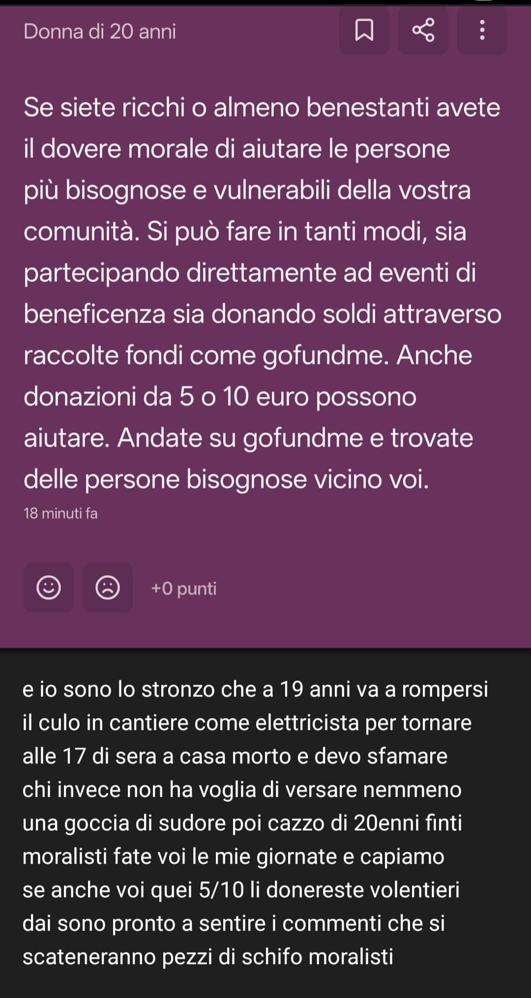 Trovato questo post di qualche giorno fa