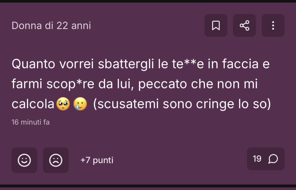 Second hand embarrassment pk segreto in sé  a parte, è terzo nei virali e c’è della gente che ce lo ha mandato