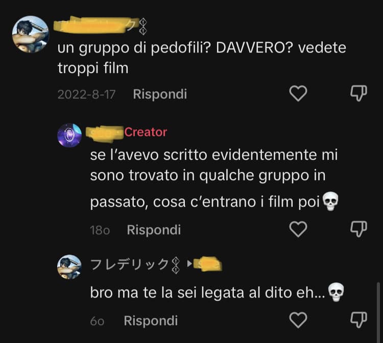 mi sento in colpa ad avergli risposto dopo tutto sto tempo
