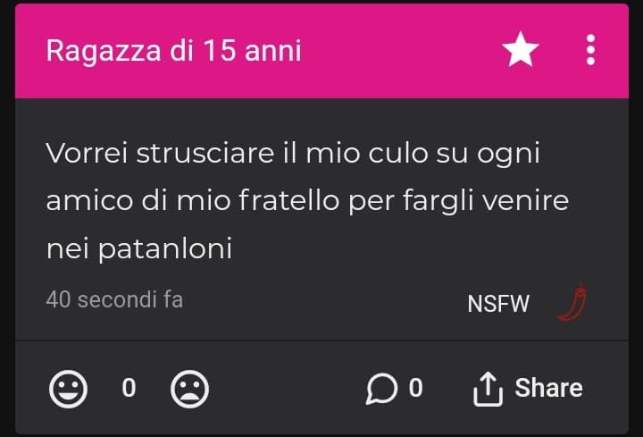 ogni tanto mi chiedo quanti di questi segreti vengono scritti da utenti che conosco ?