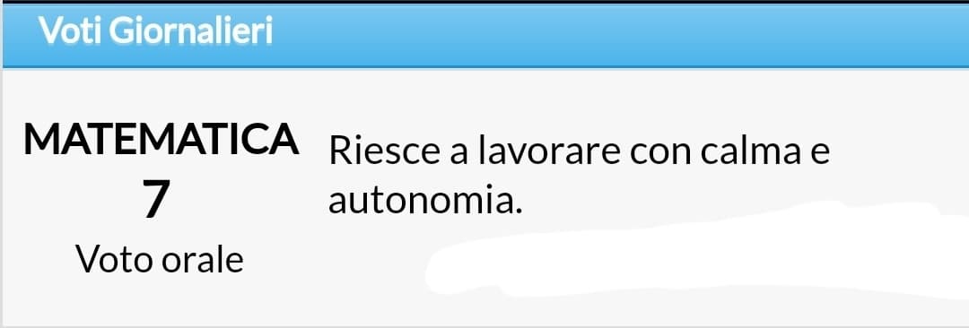 aggiornamento del fatto che sono da sola a scuola: 