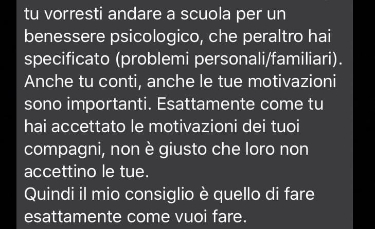 Credo seguirò il consiglio della mia migliore  amica