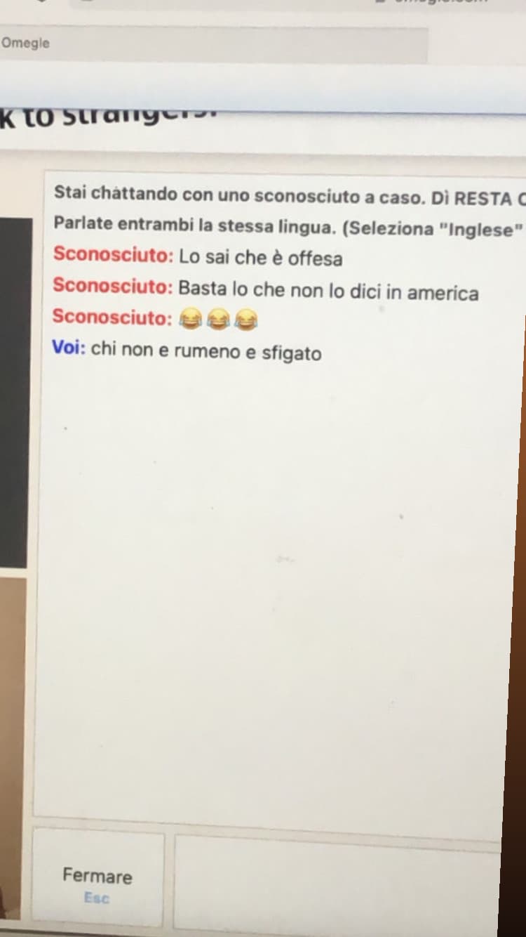 Ieri sera avevamo detto la N word ad un nero 