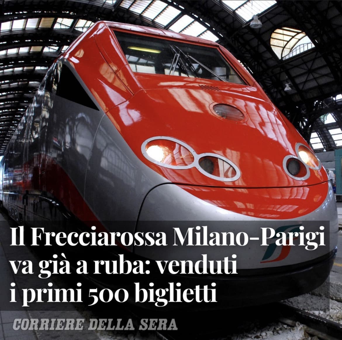 Milano-Parigi a €29, niente male Trenitalia