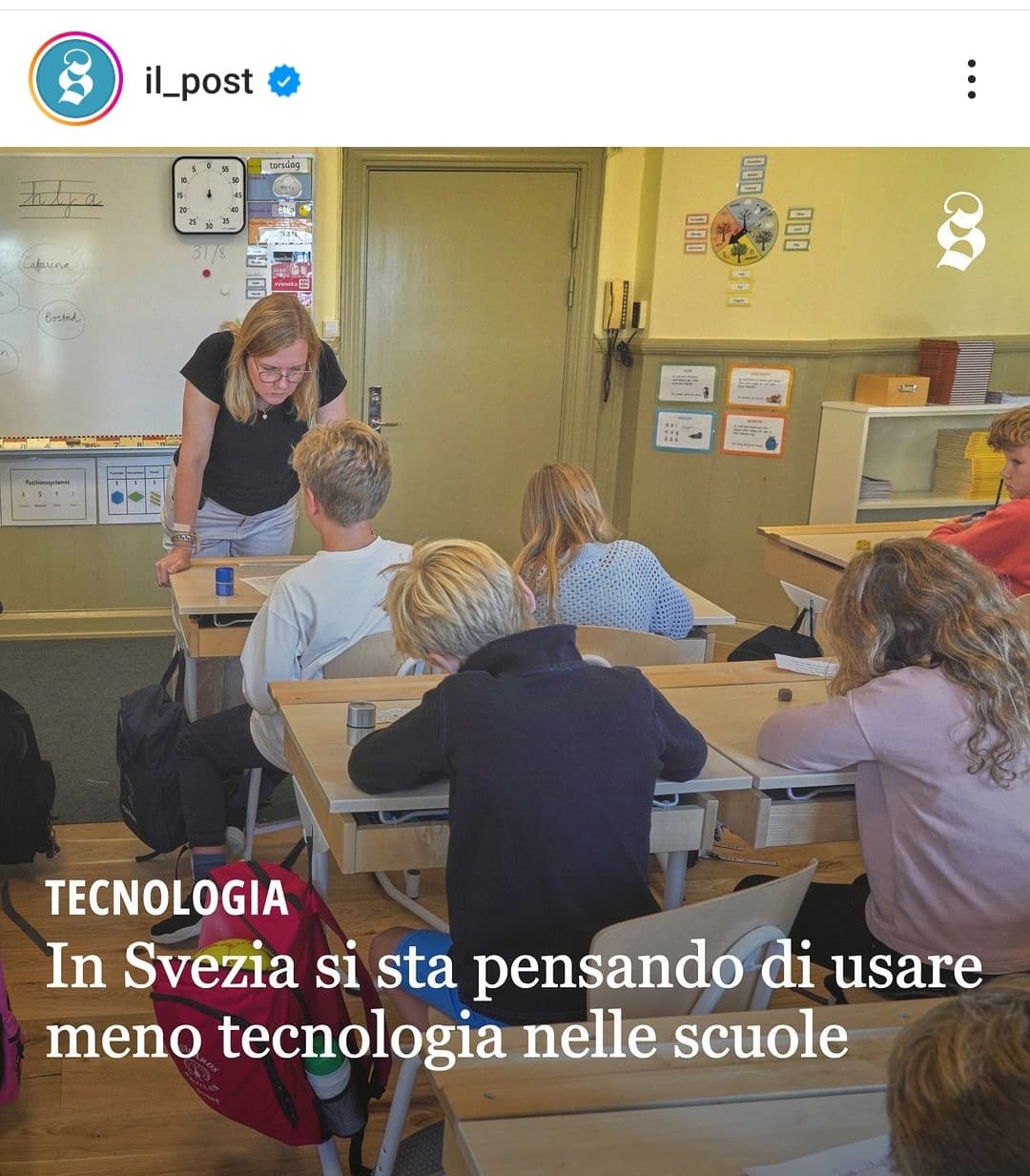 Noi siamo un passo avanti perché già ne usiamo poca di tecnologia 