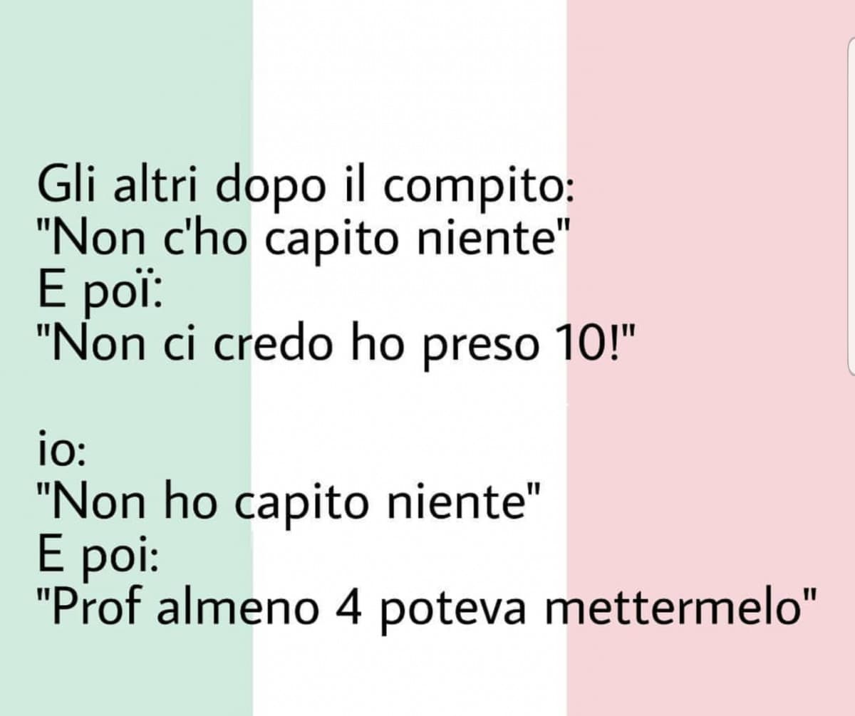 Chi non ha mai avuto persone così in classe alzi la mano ahah