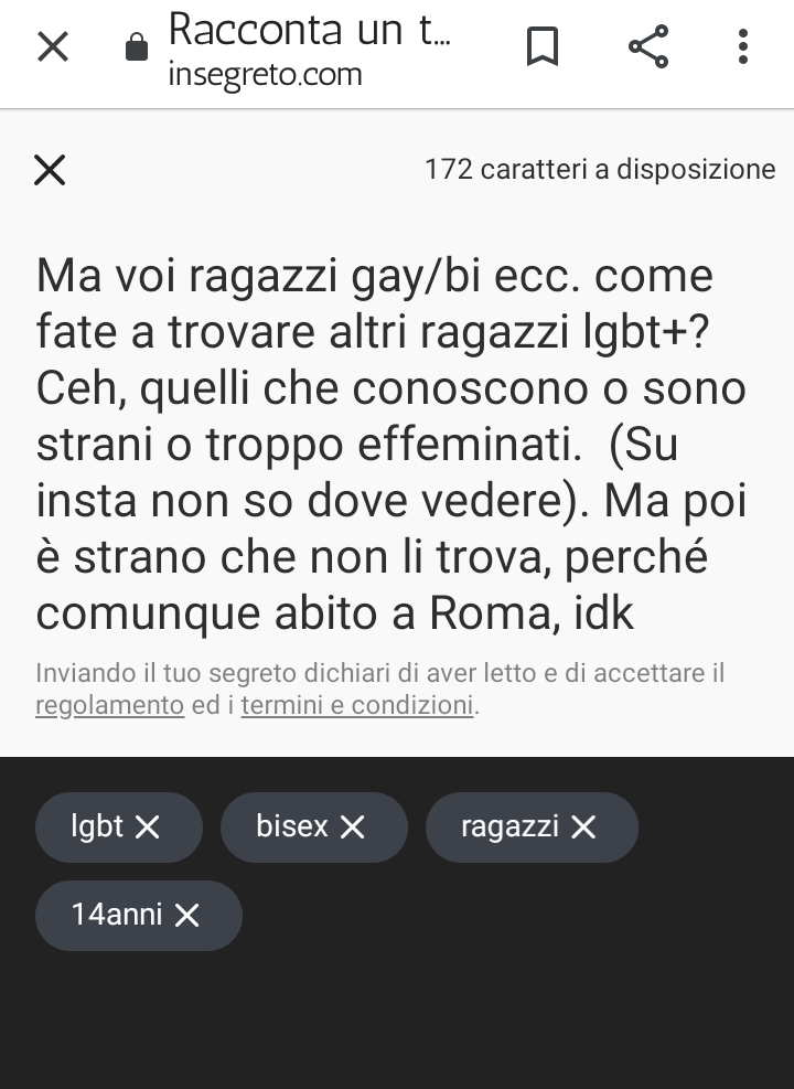 Help ahah. Comunque non dico che i ragazzi effeminati siano brutti, solo che preferisco i ragazzi un po' mascolini