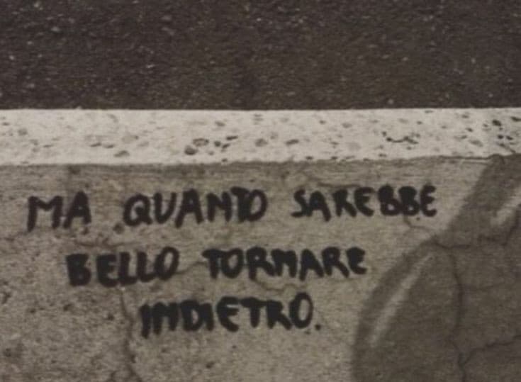 Letteralmente. Prima di tutto questo...