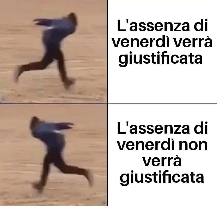 Decidetevi...
Voi domani andrete a scuola?