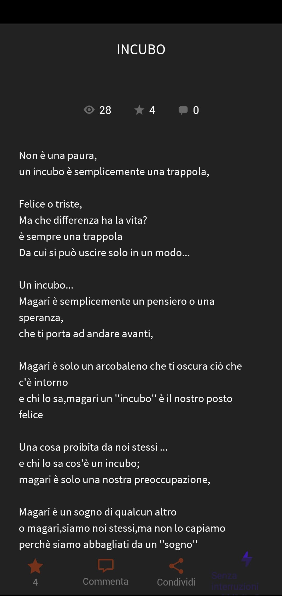 Ragazzi mi dareste un parere su questa poesia,perfavore??