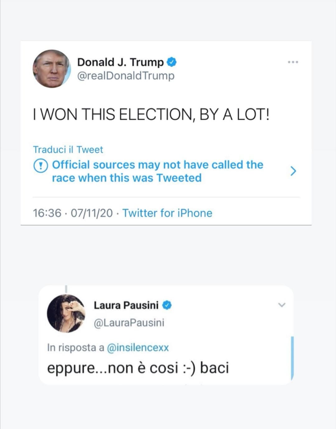 Caro Donald non fotti con Laura ?