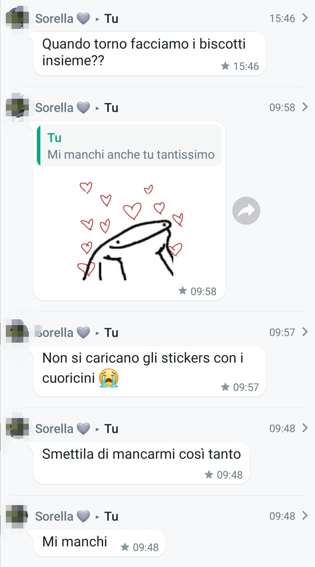 Compilation di messaggi di mia sorella che ADORO 